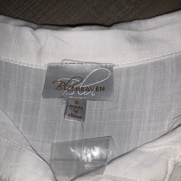 Yellow Dipped button down - Picture 3 of 3